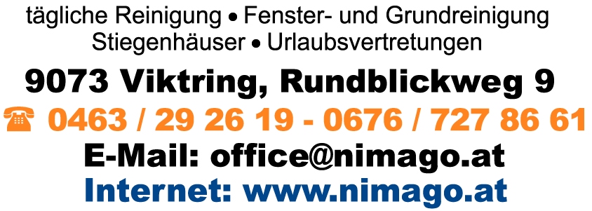 t&auml;gliche Reinigung Klagenfurt, Fenster- und Grundreinigung K&auml;rnten, Stiegenh&auml;user und Urlaubsvertretungen, Viktring
