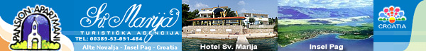 Hotel - Pension - Appartments - Sv. Marija - Insel Pag