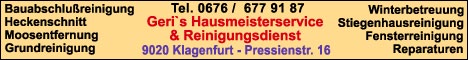 Geri`s Hausmeister & Reinigungsdienst - Klagenfurt